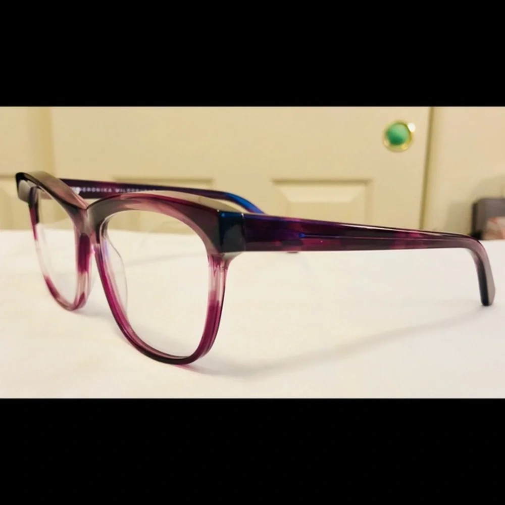 New Veronika Wildgruber Purple RX Optical Frame